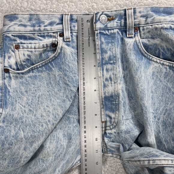 VTG 80s Levi’s 501 Jeans Men’s 34x32 (Actual 31x31) Made In USA Acid Wash Grunge - Picture 13 of 14